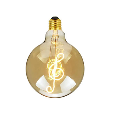 Sigala 4W LED Vintage Edison Globe Light Bulb Amber