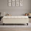 Banc de rangement capitonné avec couvercle à charnières à fermeture en douceur, idéal pour une chambre, une entrée ou un salon.-1284386810