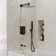 Pressure Balance Shower System 10" Rainfall Tub And Shower Faucet With Rough-In Valve