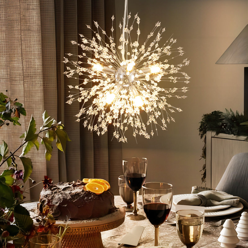 Lustre sphérique spoutnik à 8 lumières Wallin