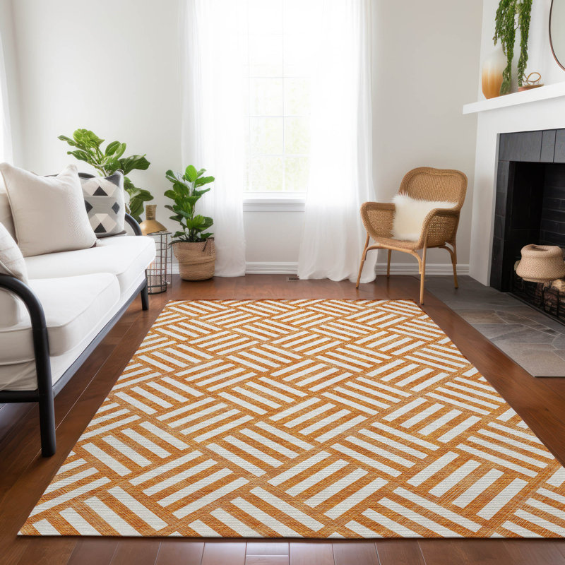 Tapis intérieur / extérieur Kinslee, Rectangle 10 pi x 14 pi