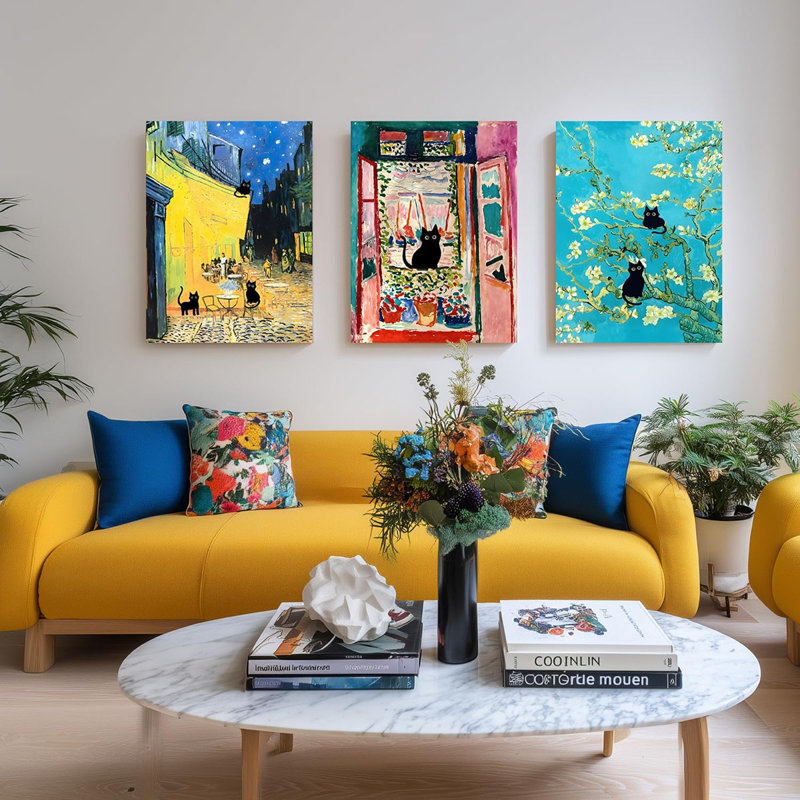 3 Piece Wrapped Canvas Print, 40 cm H x 30 cm W