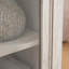 Armoire avec porte vitrée pour le rangement - Blanc, idéal pour le salon, la cuisine, la salle à manger