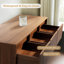 Commode double à 7 tiroirs de 47,2 po avec panneaux ondulés Dejesus-43513019
