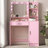 Vanity Desk With Mirror & Light-663373567