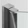 Whiston 32 In. x 56-15/16 In. Pivot Bath Screen in Silver Frame Finish with Smooth/Clear Glass Texture Tub Door