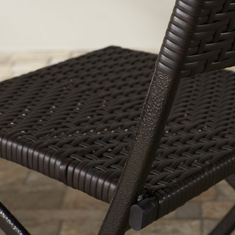 Womack Outdoor Folding Dining Side Chairs