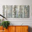 Birch Wood Meadow - Toile tendue avec châssis de qualité supérieure - Prêt à être accroché-1493344738