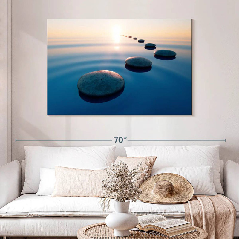Zen Stone Steps, 32" H x 48" W