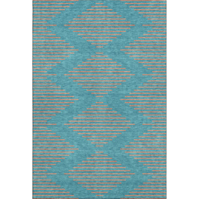 Premium Machine Washable Jahnke AMF1017 Geometric Rug
