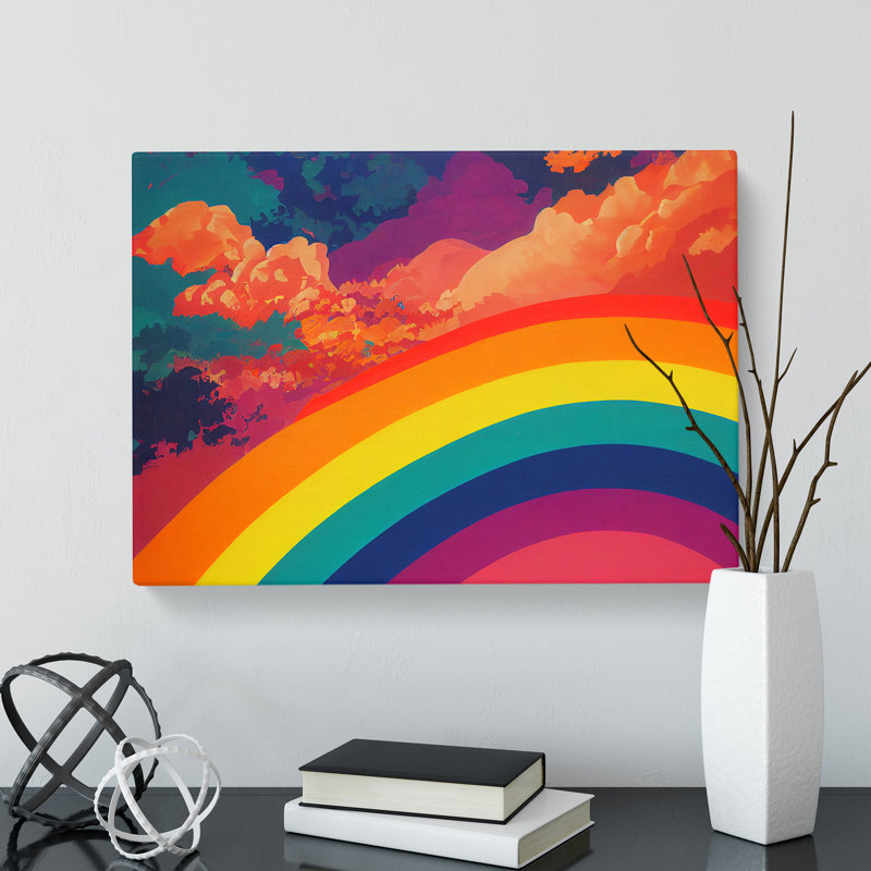 Pop Art Rainbow Vol.3 Abstract - Wrapped Canvas, 35cm H x 50cm W x 3cm D