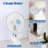 8.7" x 8.7" x 8.7" Clip Fan Beige Clip-On