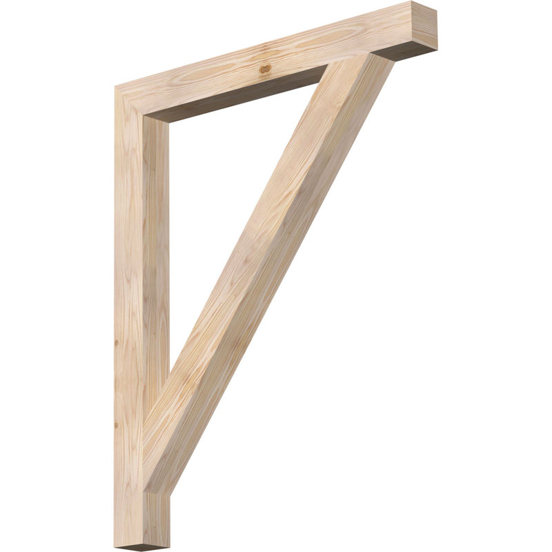 Support de bloc traditionnel, Douglas (lisse), H 42 po x l 4 po x P 34 po