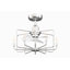 Ventilateur de plafond d'intérieur 22 po avec ensemble d'ampoules DEL et télécommande Influencer - chrome avec pales transparentes-57864142