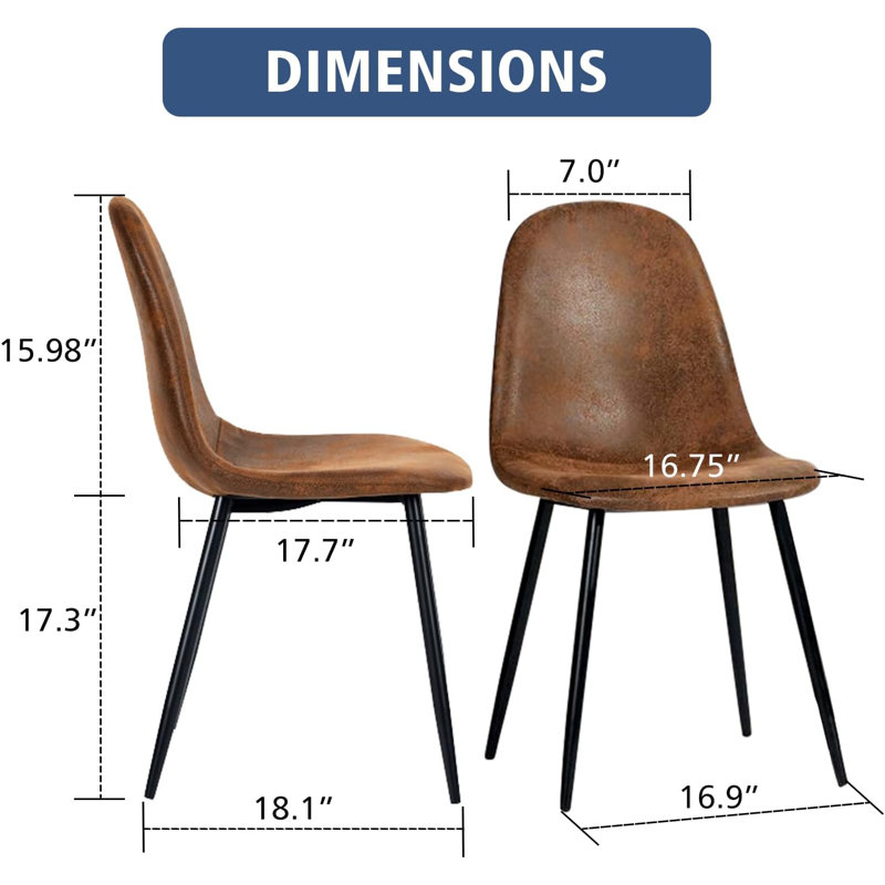 Chaise de salle à manger intérieure Harvind, chaise d'appoint empilable, dossier sans accoudoirs Casper Modern