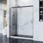 Porte de douche coulissante simple l 58,5-60 po x H 72 po, verre trempé 1/5 po, chrome