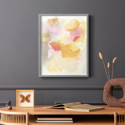 Warm Petals I, reproduction encadrée - bois massif