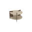 Table basse moderne Calderon, travertin et noyer, 27,6 po x 17,7 po x 27,6 po | Panneau de particules 100% mélaminé, assemblage facile | Design élégant et fonctionnel pour le salon, meuble contemporain-123122329