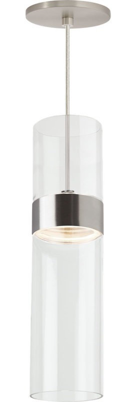 Manette Medium Pendant, Satin Nickel