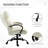 Vinsetto Big And Tall Office Chair With Wide Seat, Executive Computer Chair With Adjustable Height, Swivel Wheels And Linen-544362485