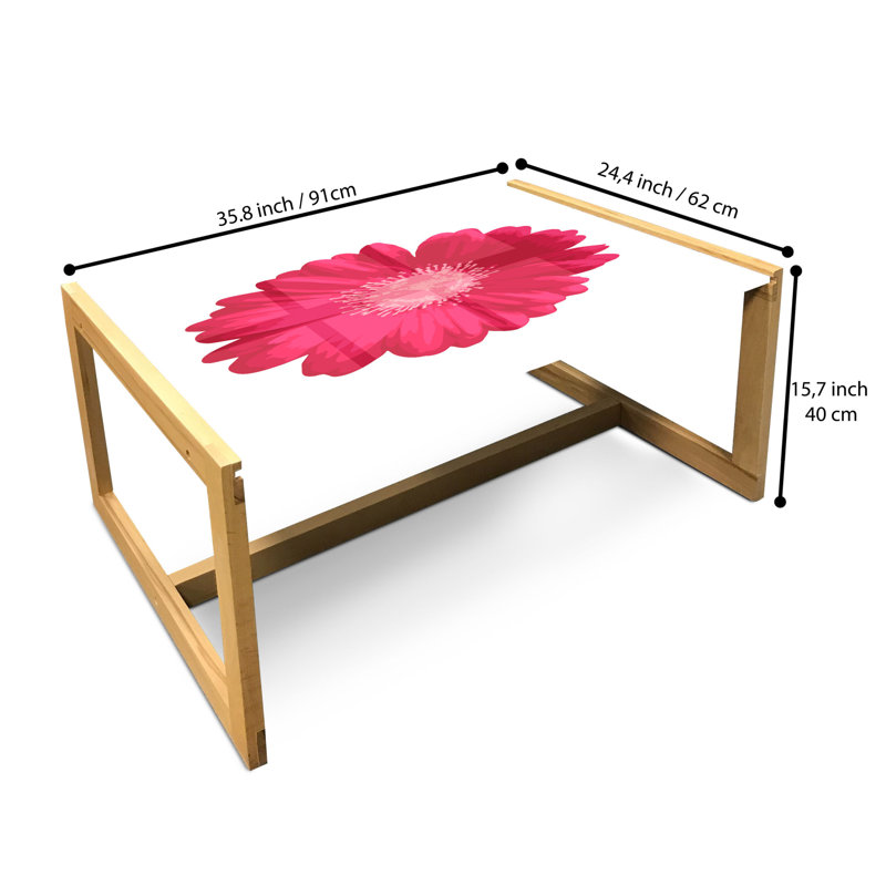 Jaeyla Sled Coffee Table, 90cm H x 62cm W x 40cm D