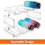Organisateur de bouteilles d'eau empilable pour armoire, porte-bouteilles d'eau, rangement et rangement pour garde-manger, porte-bouteilles en plastique pour réfrigérateur, porte-gobelet de voyage, 3 sachets, contient 10 bouteilles