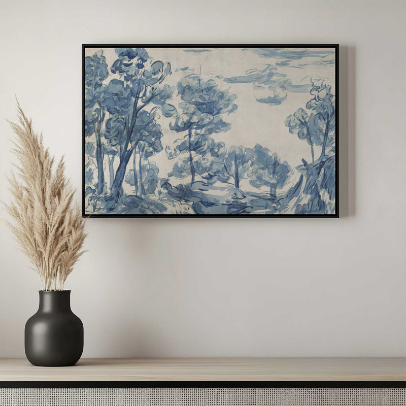 Impression sur toile Azure Wilderness II par Melissa Wang, H 12 po x l 18 po, Toile tendue, Ne s’applique pas