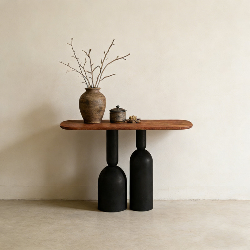 Console Retro Minimalist Art Design, H 33,46 po x l 39,37 po x P 15,75 po