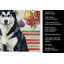 Torchon noir et blanc Malamute Alaskan-322069553