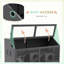 Habitat de hamster par, avec toit ouvrant et ventilation, 33,5 po x 18 po x 17 po, pour circulation de cage d'air en bois pour hamster, gris anthracite