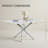 Modern Rectangular Tempered Glass Table And Silver Iron Frame