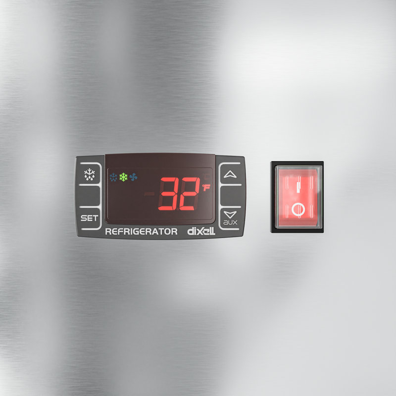 Réfrigérateur commercial à porte demi-porte de 54 po pi RIR-3D-SSHD
