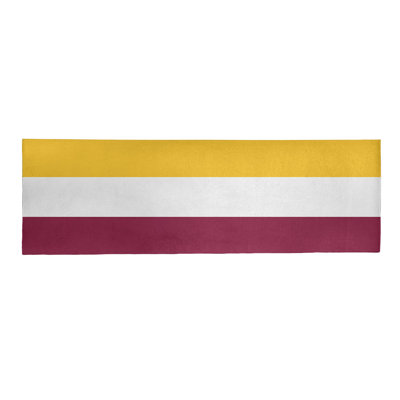 Tapis de zone rouge/jaune