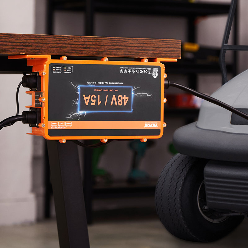 Chargeur de batterie pour voiturette de golf 48 volts, 15 ampères, batterie intelligente