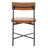 20'' H Leather Upholstered Metal Armchair-455313031