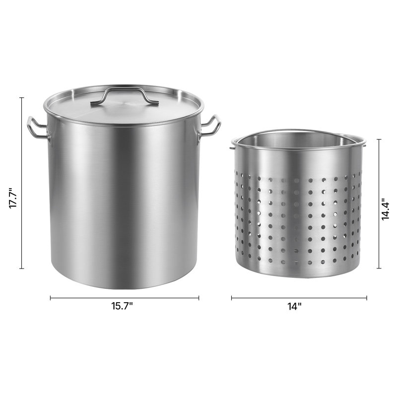 VEVOR 64L Stainless Steel Stock Pot