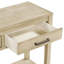 U_STYLE Table d'entrée de style campagnard 59,1 po avec 3 tiroirs (table basse incluse)-1425204003