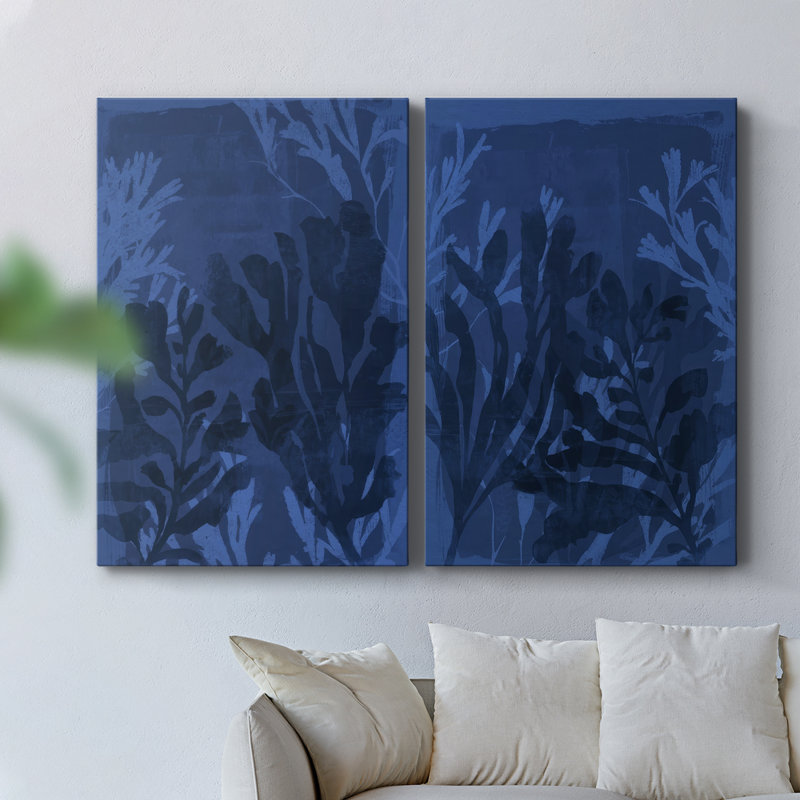 Toile tendue Sapphire Sea Bloom I-Premium Gallery - prête à être accrochée, H 12 po x l 8 po