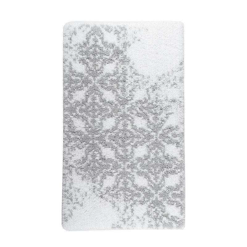 Vintage Geometric Bath Rug, 28" W x 47" L