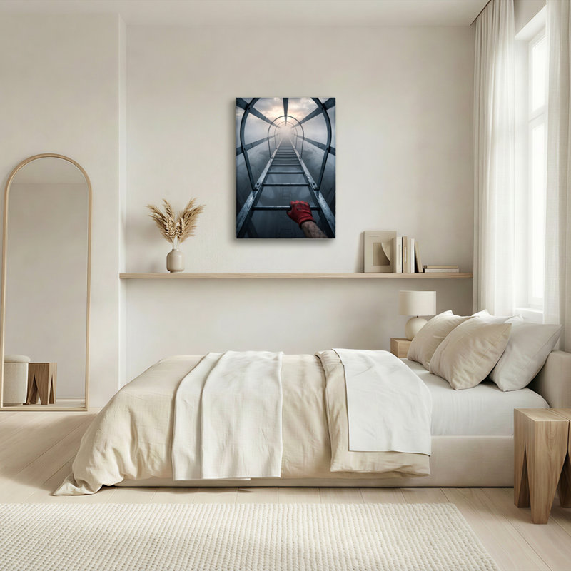 «Tunnel Ladder», reproduction d'art sur toile, ensemble de 1, 48"H x 32"W, Toile tendue
