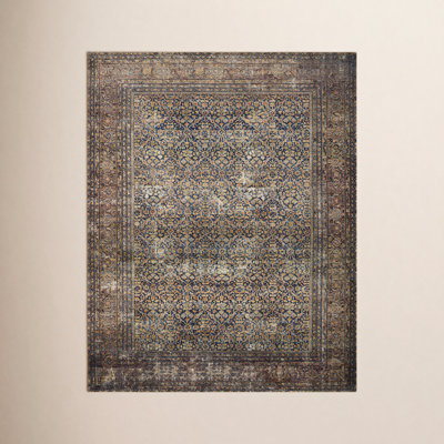 Amber Lewis x Loloi Morgan Denim Multi Oriental Rug