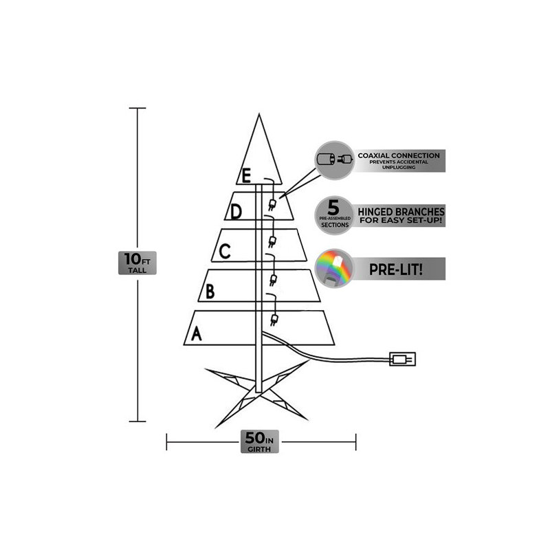 Lighted Christmas Tree