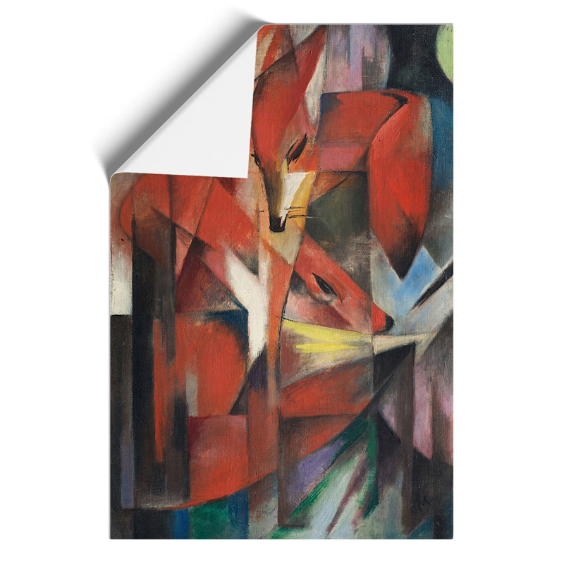 The Foxes by Franz Marc - Frameless Print, 59cm H x 42cm W x 0.1cm D