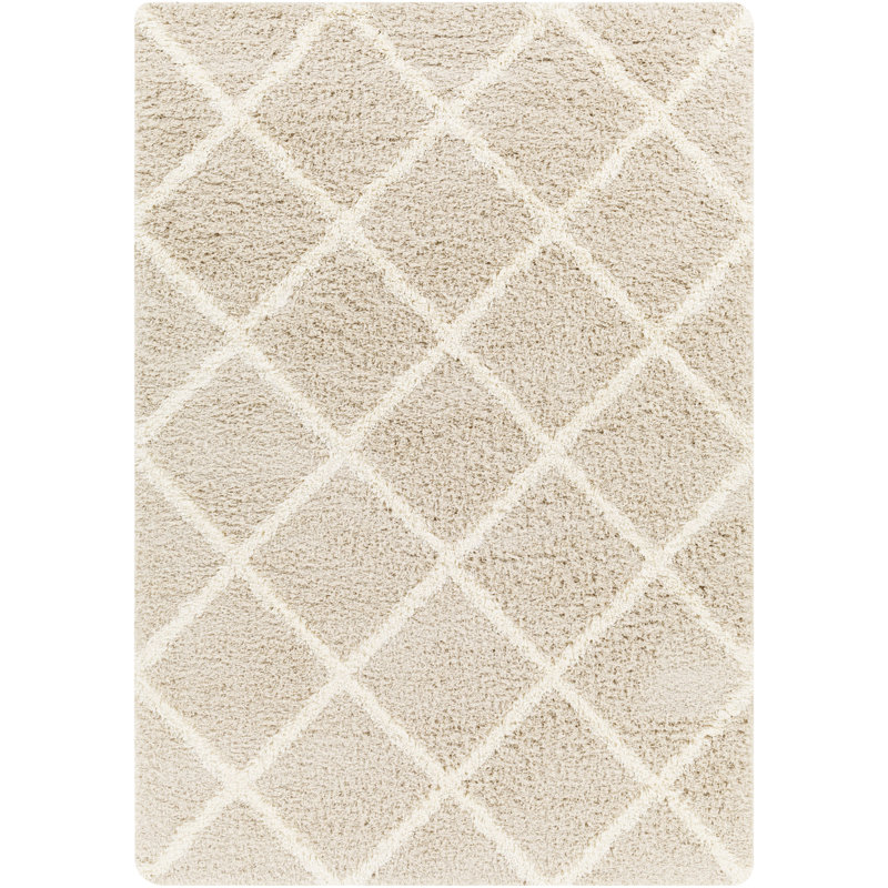 Beyanka Geometric Machine Tufted Area Rug, Rectangle 200 x 290 cm