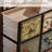 Retro Hand-Painted Solid Wood Cabinet