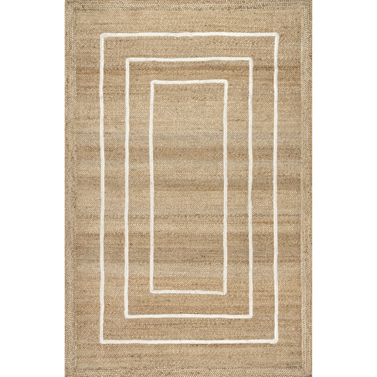 Elemore Geometric Jute Area Rug