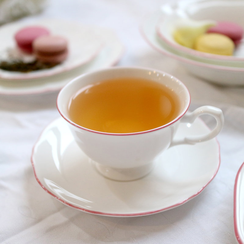Amelie Bone China Teacup, Roseate