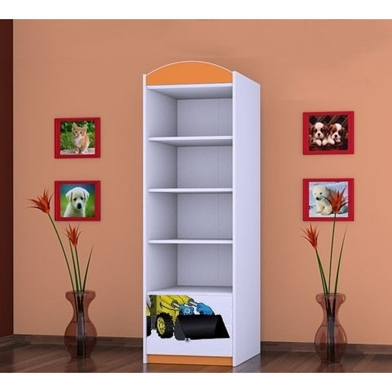 Garvin 1 Door Wardrobe, Orange