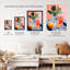 Wall Art Print Refreshing Spritz Aperitif with Slices Vibrant Pink Stylised Painting Poster