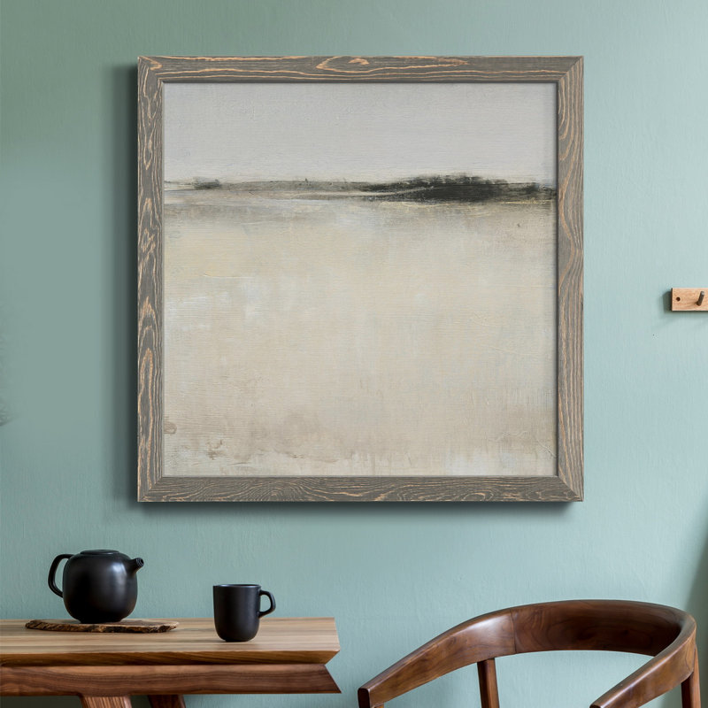 Toile encadrée Subtile Scape I-Premium - prête à être accrochée, H 17 po x l 17 po x P 1,5 po, Gris